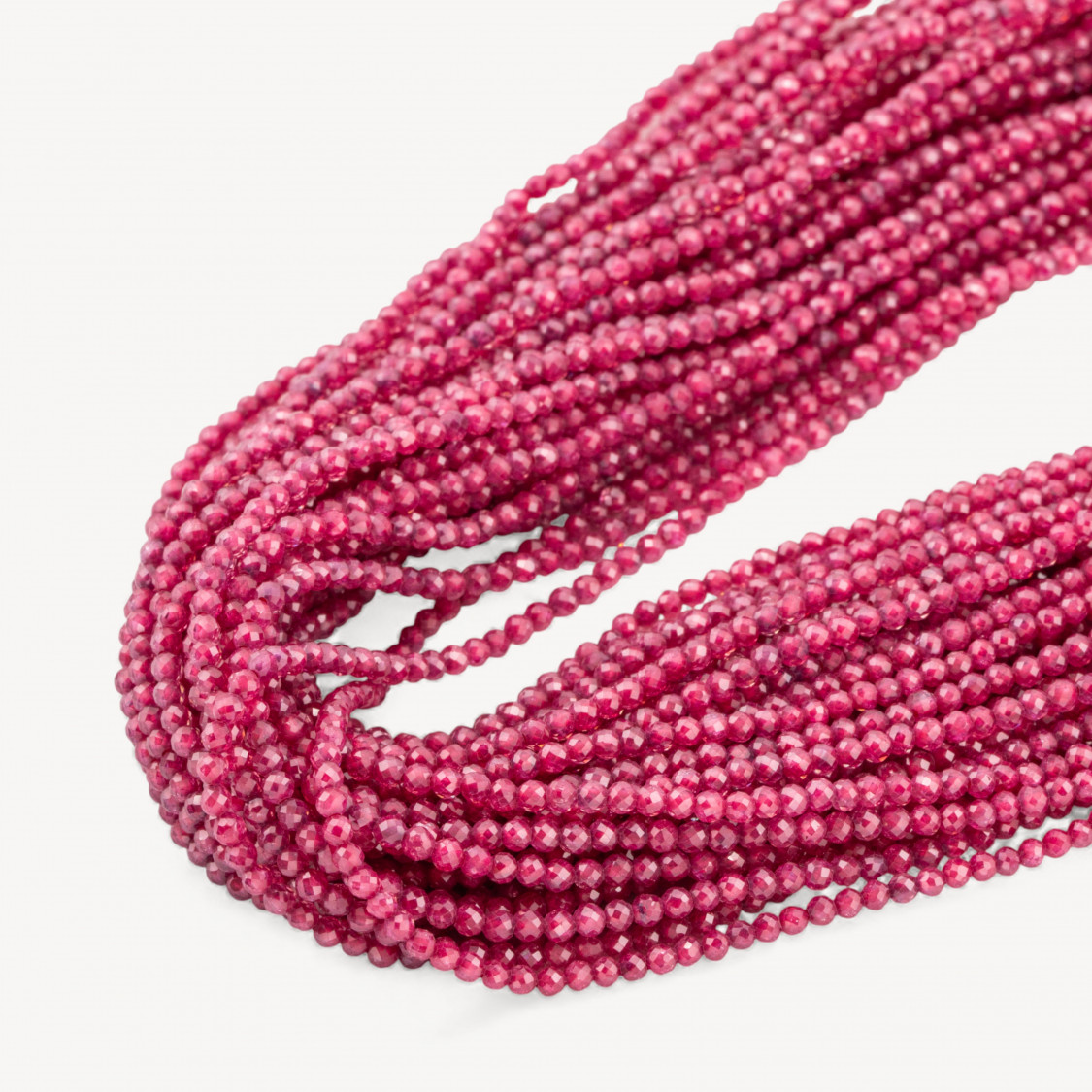 Zirconi Perline Sfaccettate Special Colors 2mm -19 Rosso Scuro-MICRO PERLINE DI ZIRCONI 2MM PER GIOIELLI FAI DA TE | Worldofjewel.com