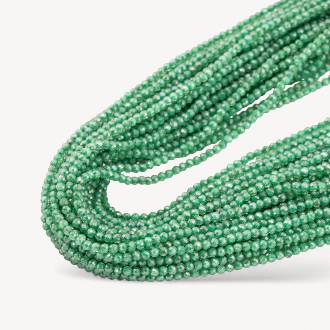 Zirconi Perline Sfaccettate Special Colors 2mm -23 Verde Scuro-MICRO PERLINE DI ZIRCONI 2MM PER GIOIELLI FAI DA TE | Worldofjewel.com