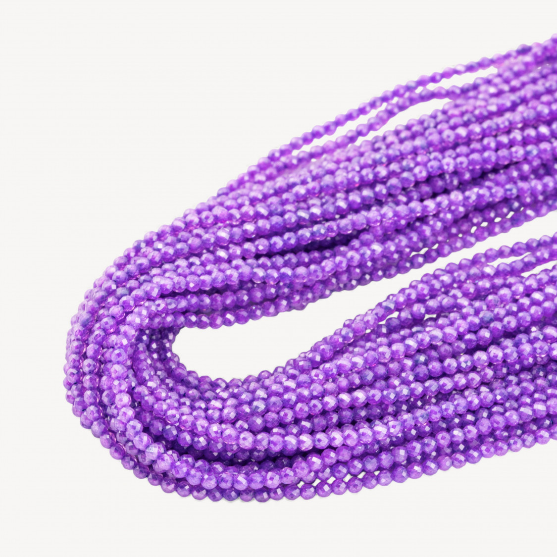 Zirconi Perline Sfaccettate Special Colors 2mm -27 Viola Neon-MICRO PERLINE DI ZIRCONI 2MM PER GIOIELLI FAI DA TE | Worldofjewel.com