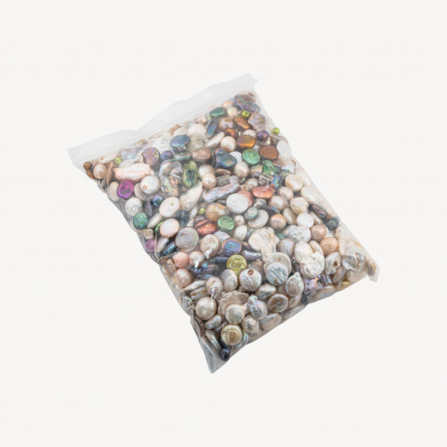 Perles de rivière de culture mixtes en stock, paquet de 1 kg