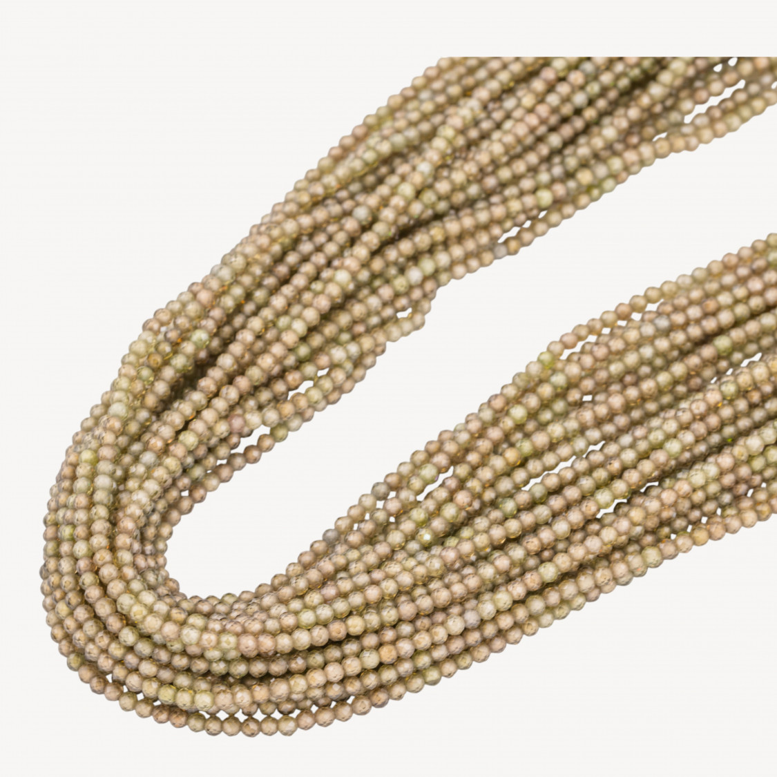 Zirconi Perline Sfaccettate 2mm -6 Grigio Verde-MICRO PERLINE DI ZIRCONI 2MM PER GIOIELLI FAI DA TE | Worldofjewel.com