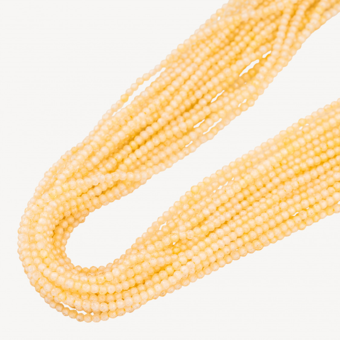 Zirconi Perline Sfaccettate 2mm -14 Topazio Giallo Chiaro-MICRO PERLINE DI ZIRCONI 2MM PER GIOIELLI FAI DA TE | Worldofjewel.com