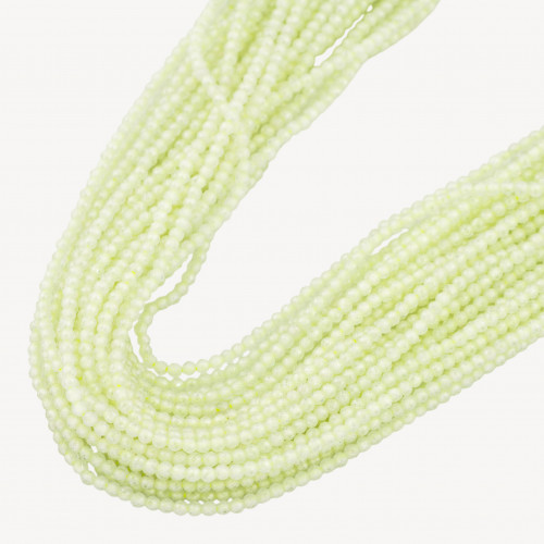 Zirconi Perline Sfaccettate 2mm -16 Verde Prenite Light