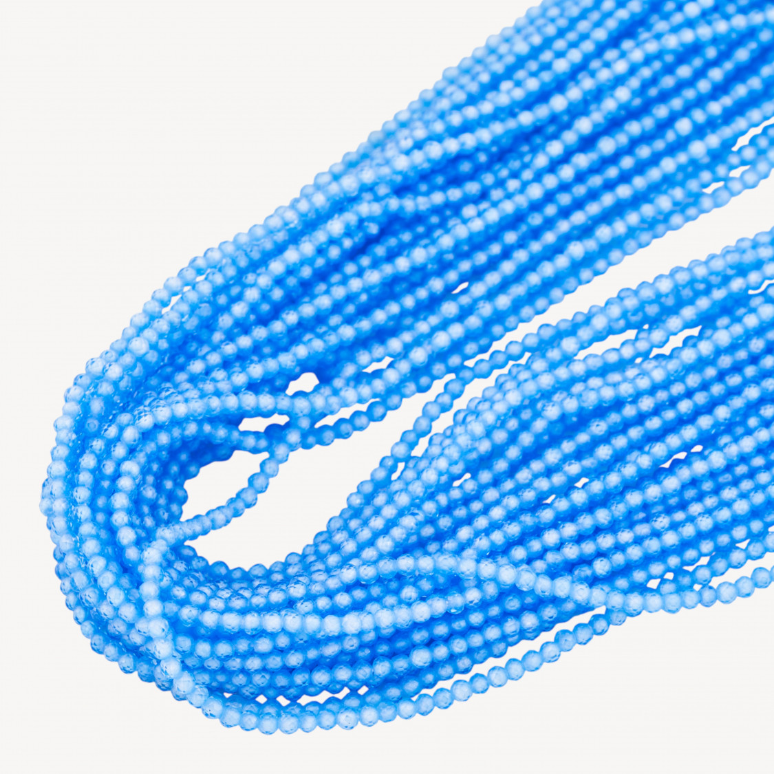 Zirconi Perline Sfaccettate 2mm Azzurro-MICRO PERLINE DI ZIRCONI 2MM PER GIOIELLI FAI DA TE | Worldofjewel.com