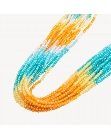 Zirconi Perline Sfaccettate Gradient 2mm Sunrise-MICRO PERLINE DI ZIRCONI 2MM PER GIOIELLI FAI DA TE | Worldofjewel.com