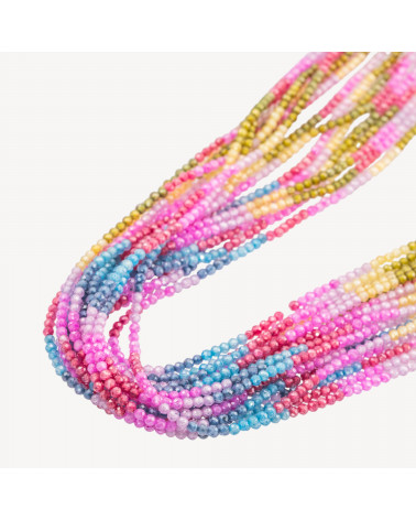 Zirconi Perline Sfaccettate Gradient 2mm Sunset-MICRO PERLINE DI ZIRCONI 2MM PER GIOIELLI FAI DA TE | Worldofjewel.com