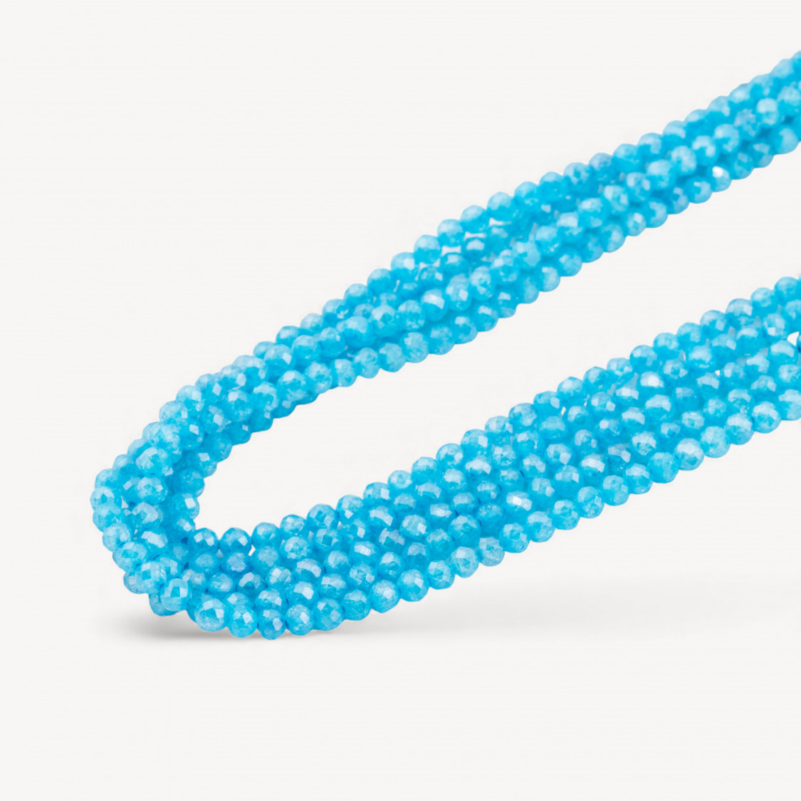 Zirconi Perline Sfaccettate Special Colors 3mm Azzurro Neon-MICRO PERLINE DI ZIRCONI 3MM PER COLLANE E BRACCIALI | Worldofjewel.com