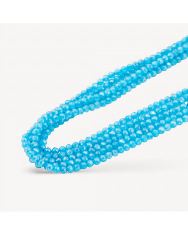 Zirconi Perline Sfaccettate Special Colors 3mm Celeste Neon-MICRO PERLINE DI ZIRCONI 3MM PER COLLANE E BRACCIALI | Worldofjewel.com