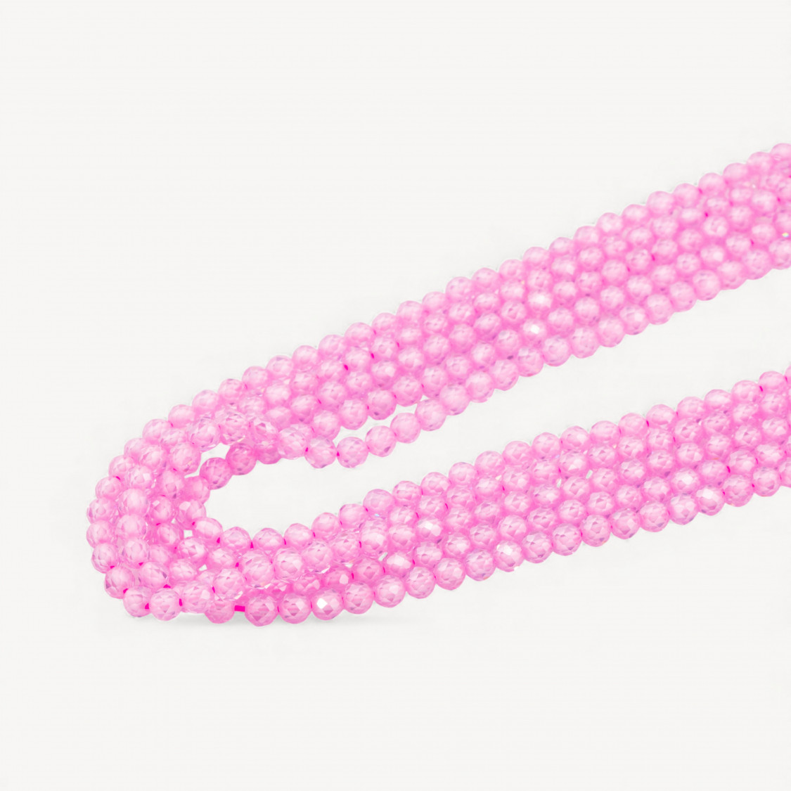 Zirconi Perline Sfaccettate Special Colors 3mm Rosa-MICRO PERLINE DI ZIRCONI 3MM PER COLLANE E BRACCIALI | Worldofjewel.com