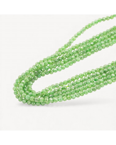 Zirconi Perline Sfaccettate Special Colors 3mm Verde-MICRO PERLINE DI ZIRCONI 3MM PER COLLANE E BRACCIALI | Worldofjewel.com