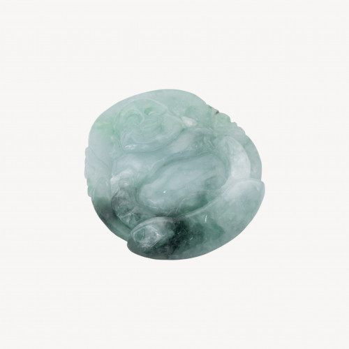 Anhänger aus burmesischer Jade, graviert, Größe 40–60 mm, 1 Stück