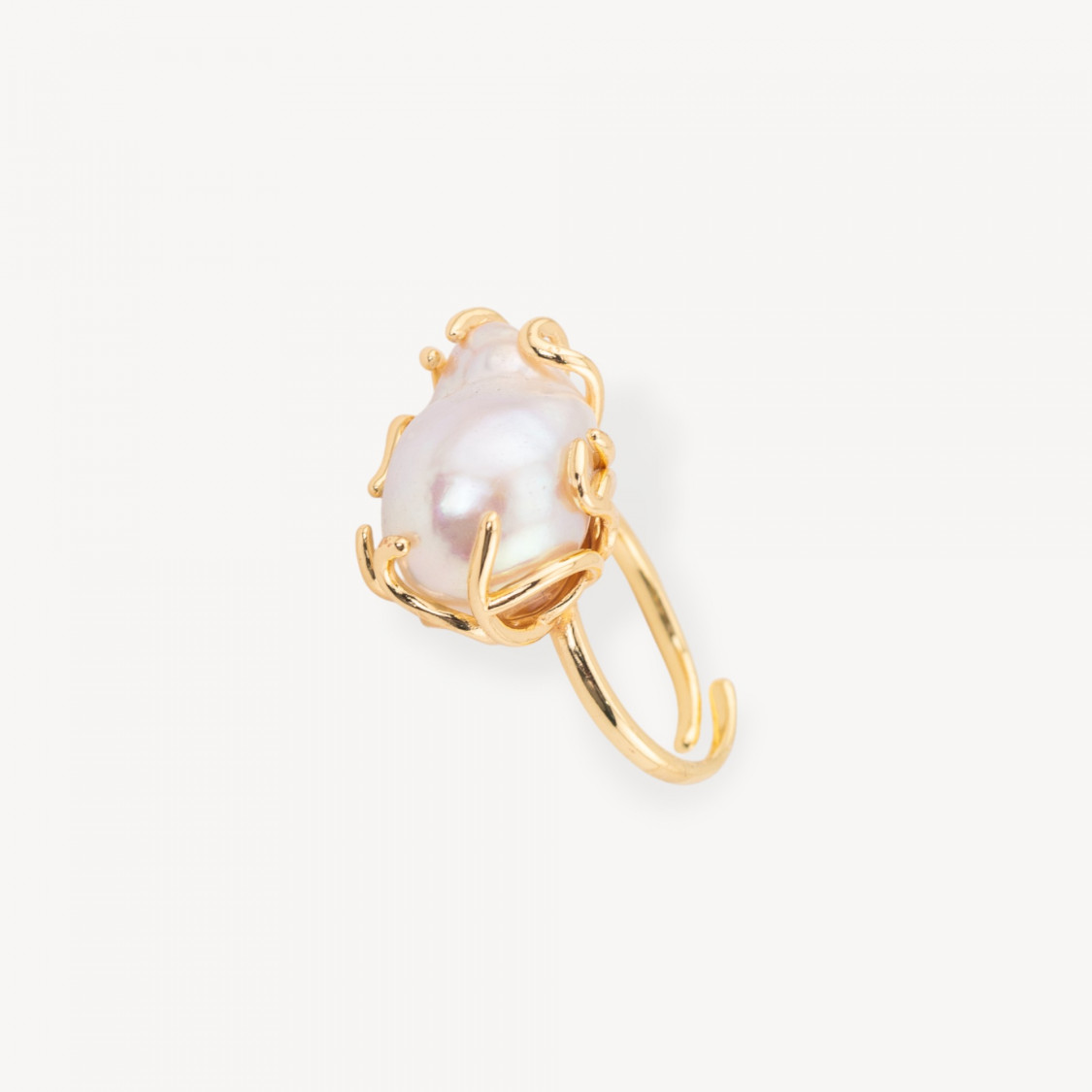 Anello Di Bronzo Con Perle Di Fiume Barocche Misura Regolabile 20-34mm Dorato MOD.3-ANELLI BRONZO CON PIETRE INCASTONATE | Worldofjewel.com Anello Di Bronzo Con Perle Di Fiume Barocche Misura Regolabile 20-34mm Dorato MOD.3-ANELLI BRONZO CON PIETRE INCASTONATE | Worldofjewel.com