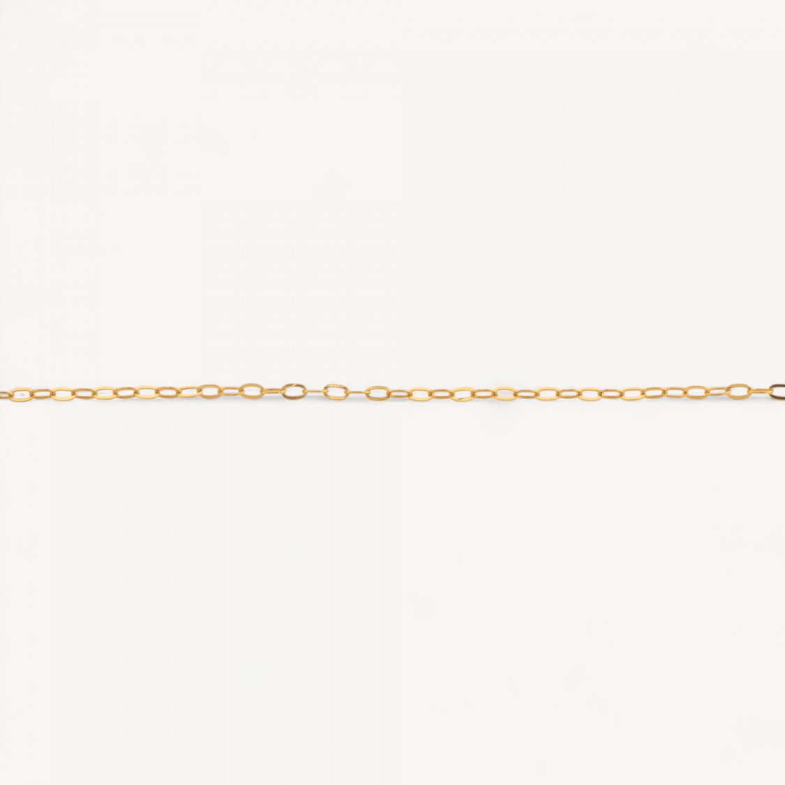 Catena A Metraggio Di Argento 925 Forzatina Schiacciata 1,0x1,2mm Dorato 1 Metro-CATENE IN ARGENTO 925 | Worldofjewel.com