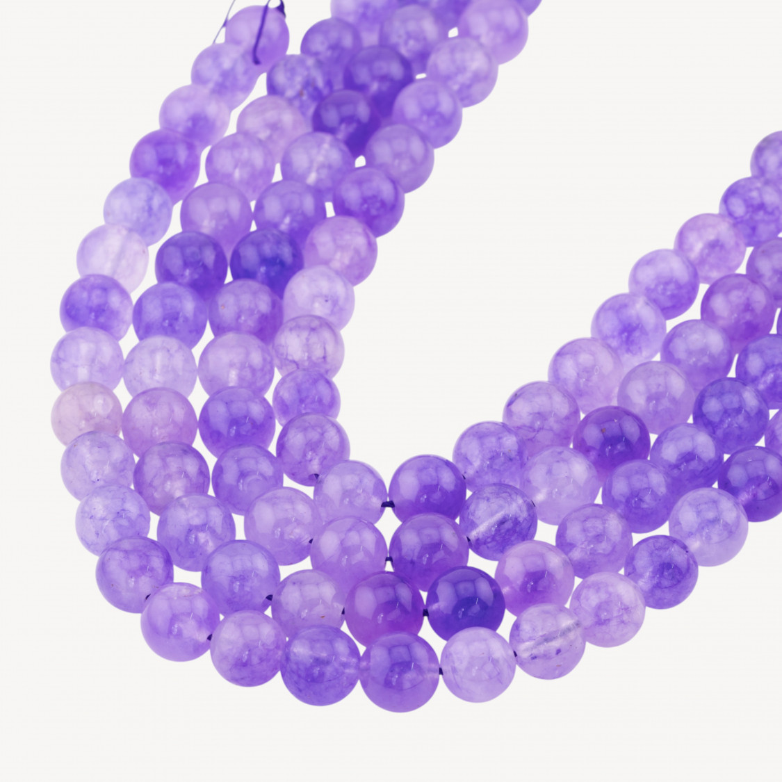 Giada Candy Viola Ametista Tondo Liscio 10mm-GIADA GHIACCIO | Worldofjewel.com