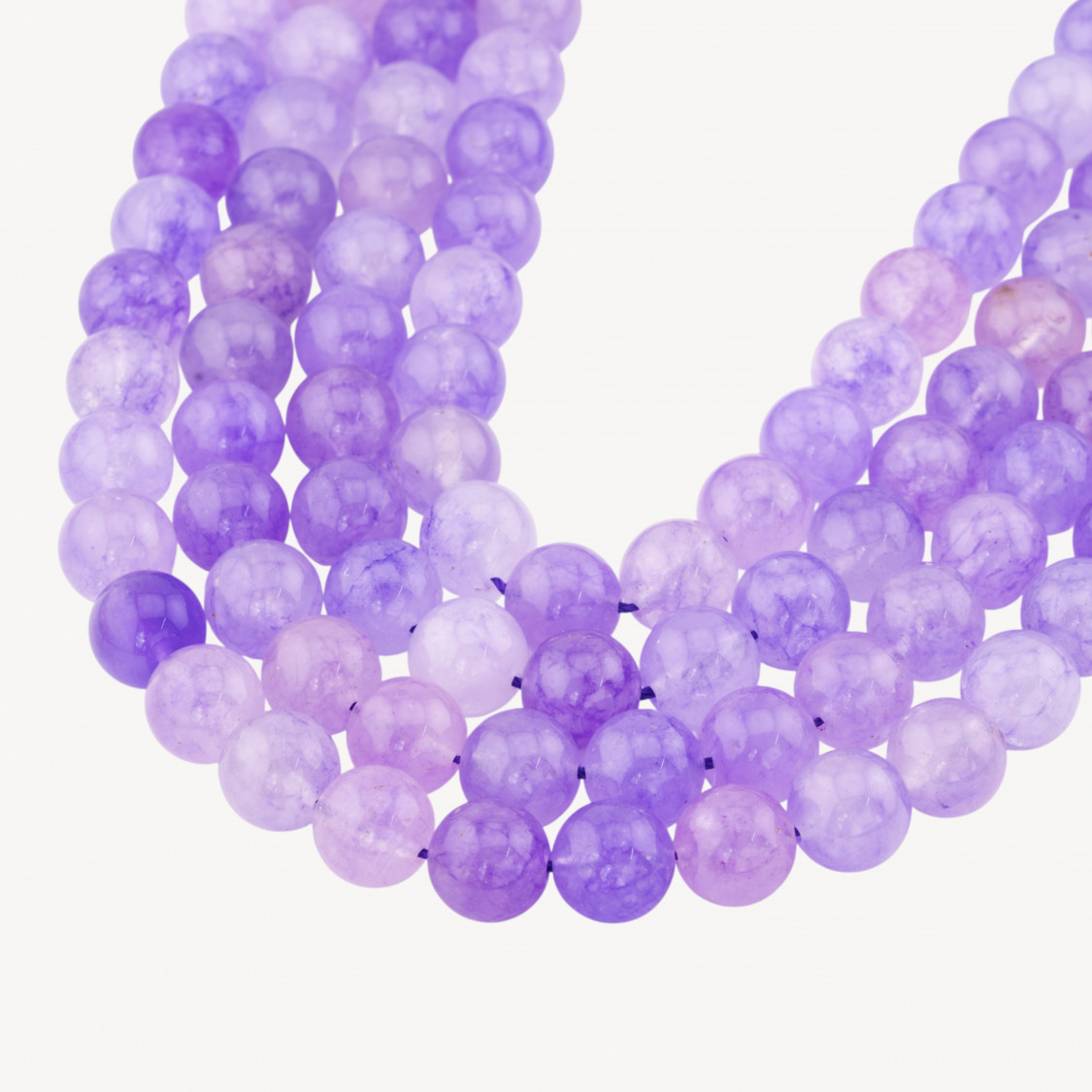 Giada Candy Viola Ametista Tondo Liscio 12mm-GIADA GHIACCIO | Worldofjewel.com