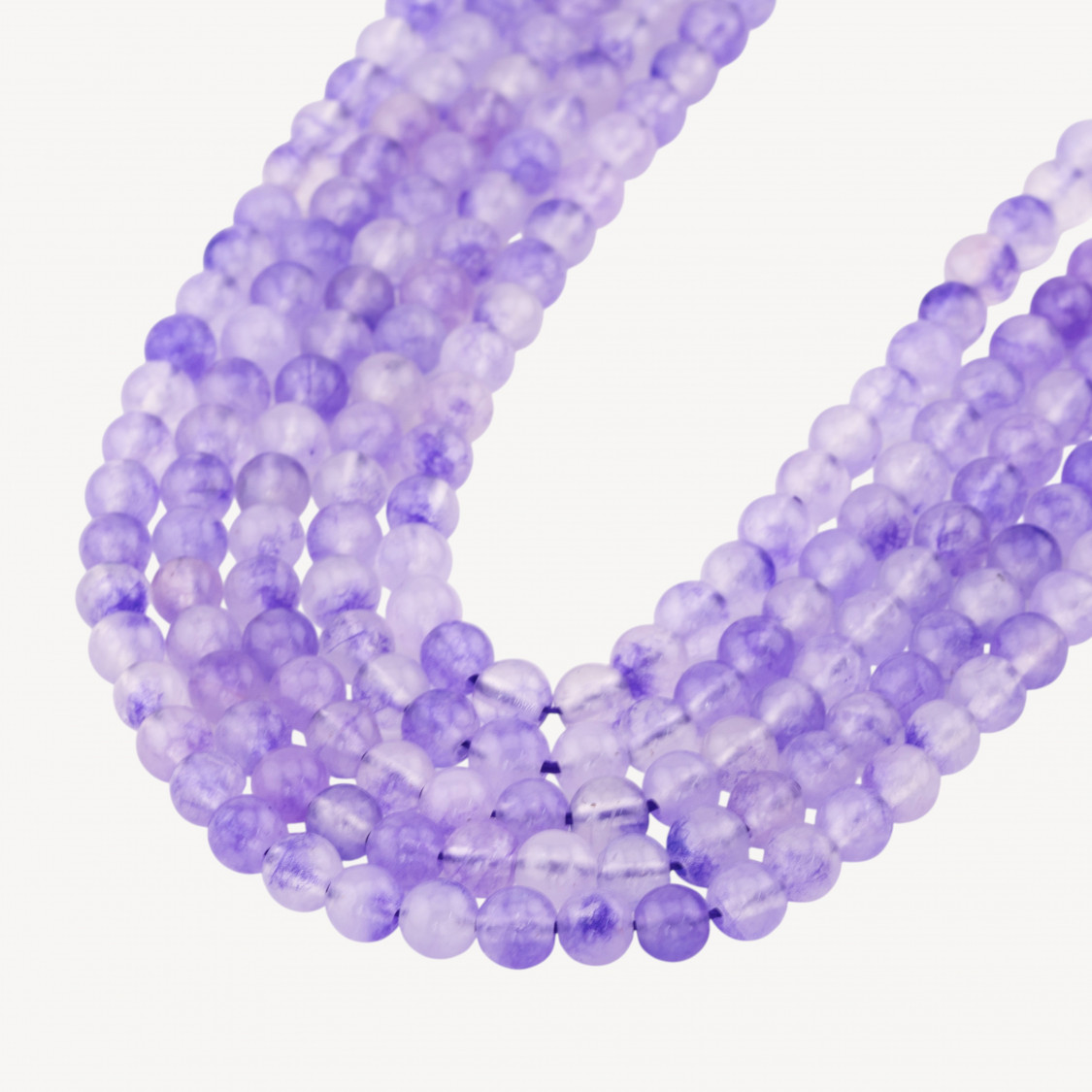 Giada Candy Viola Ametista Tondo Liscio 6mm-GIADA GHIACCIO | Worldofjewel.com