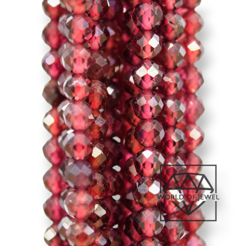 Granato Perlina Tonda Sfaccettata Diamond Cut 2,0mm