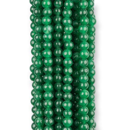 Giada Smeraldite Tondo Liscio 4mm