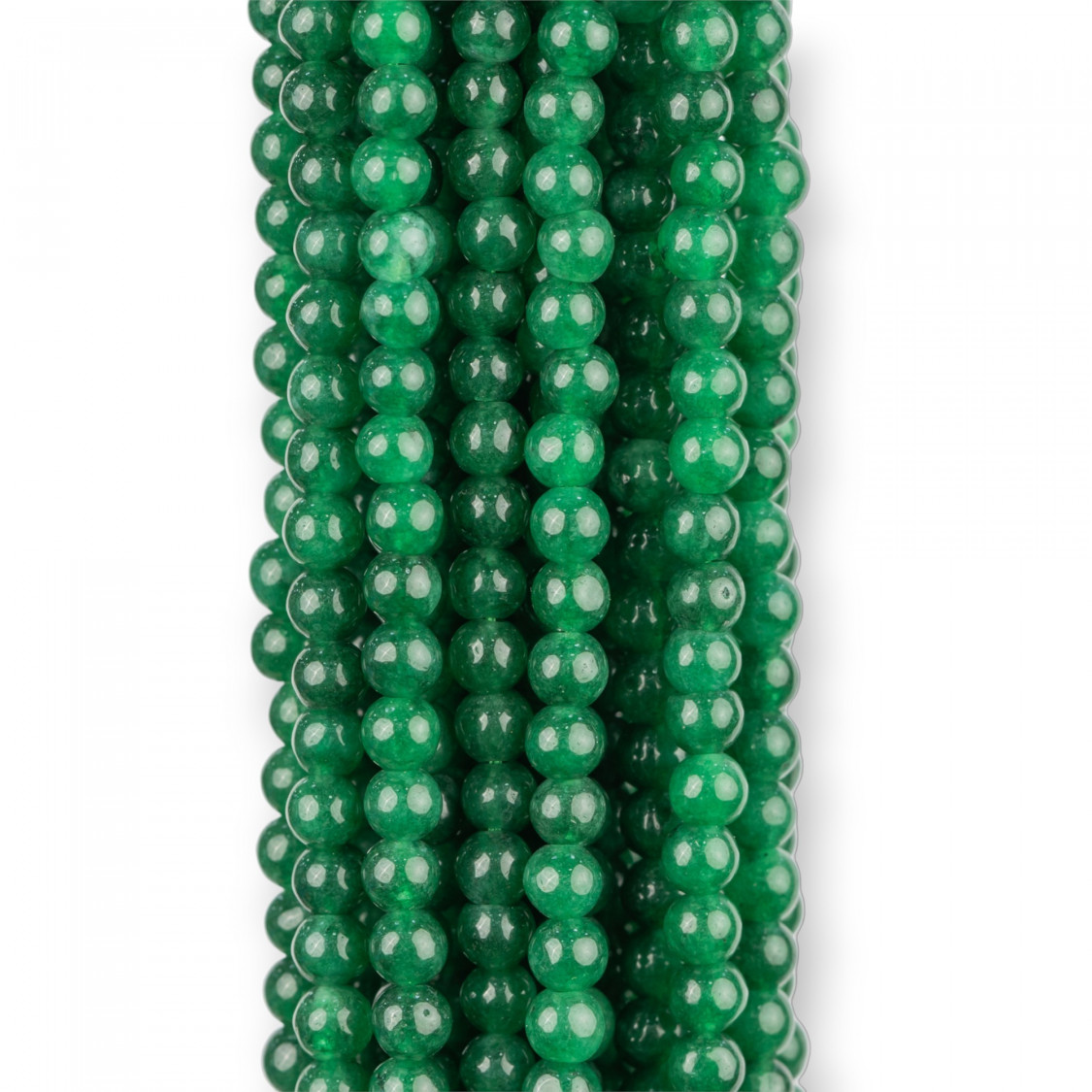 Giada Smeraldite Tondo Liscio 4mm-GIADA SMERALDITE | Worldofjewel.com