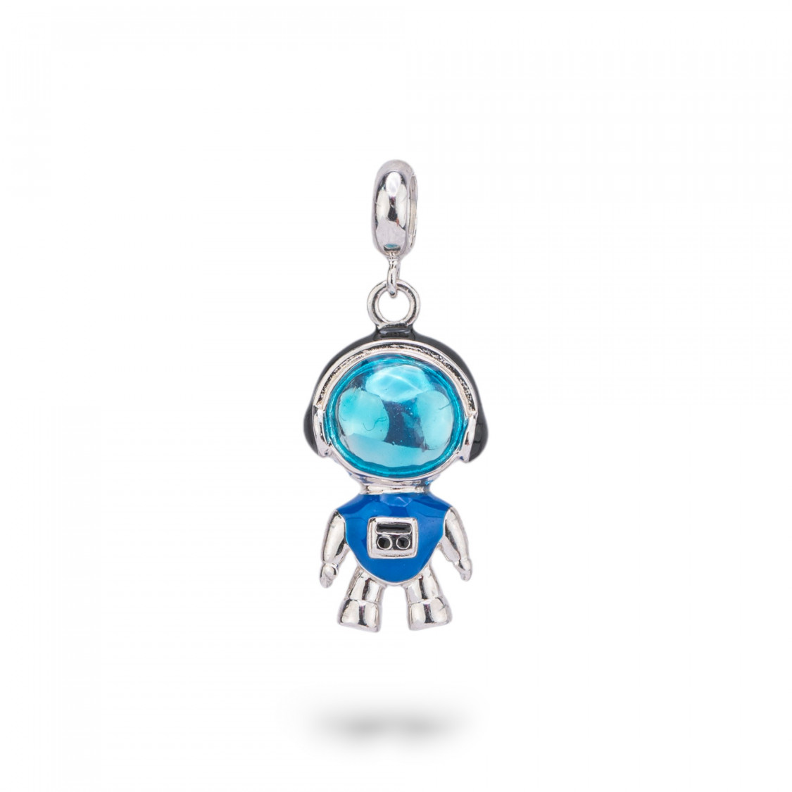 Pendenti Charms Di Argento 925 Smaltati Collezione Flora 1 pz Astroboy Blu-CHARMS FLORA-KOLLEKTION | Worldofjewel.com
