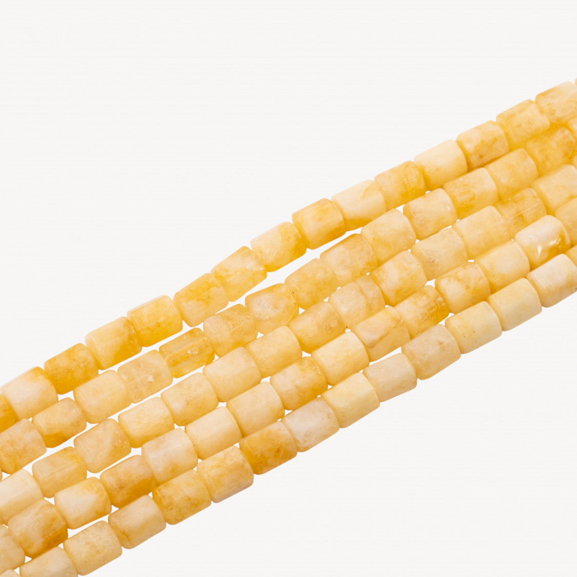 Quarzo Ialino Cilindro Esagono 8x10mm Giallo Limone-QUARZO | Worldofjewel.com