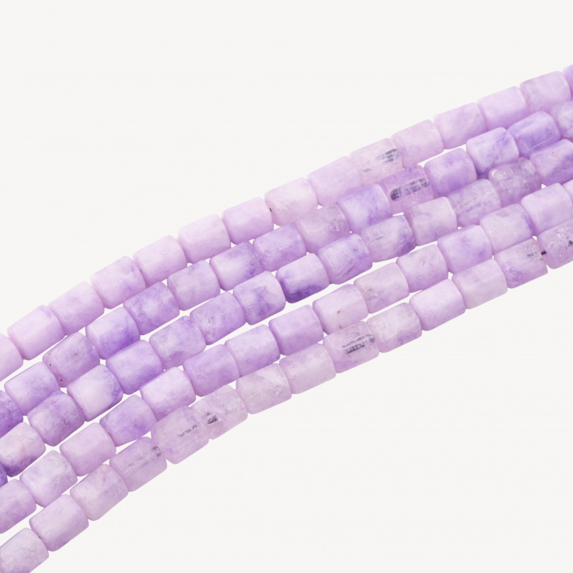 Quarzo Ialino Cilindro Esagono 8x10mm Lilla-QUARZO | Worldofjewel.com