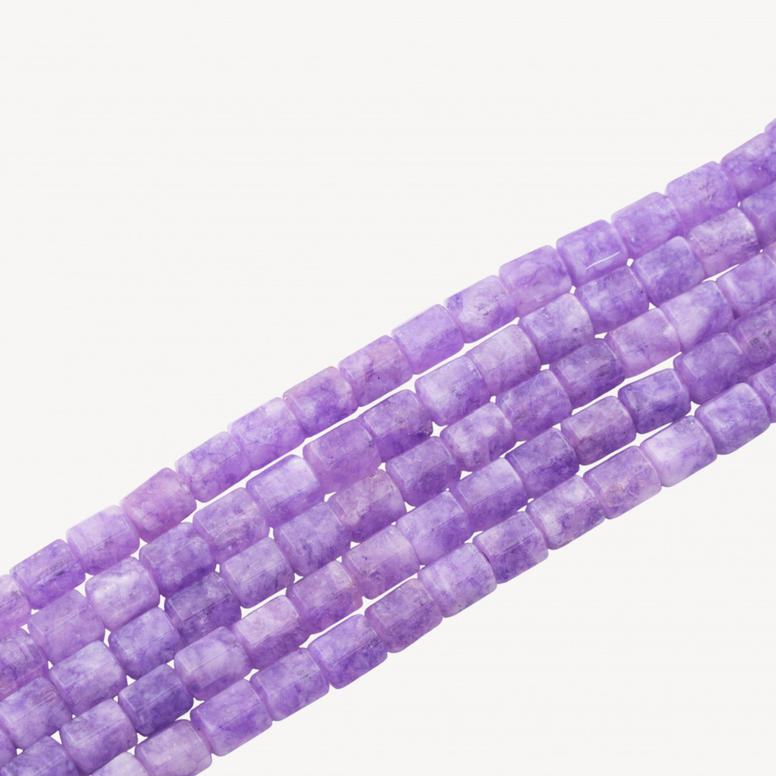 Quarzo Ialino Cilindro Esagono 8x10mm Viola Ametista-CUARZO | Worldofjewel.com