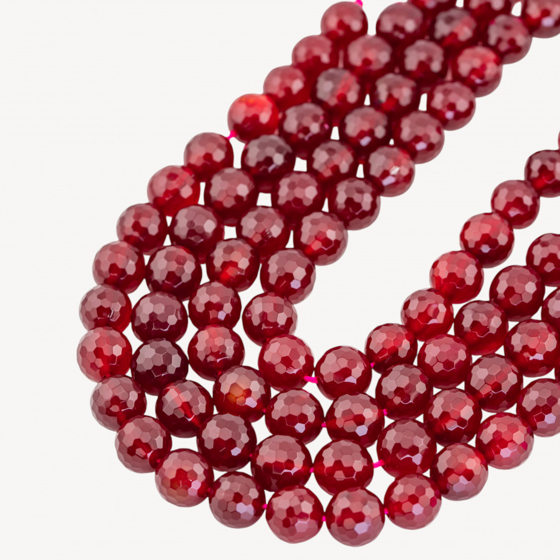 Agata Porpora Perlina Tonda Sfaccettata 12mm-ΑΧΑΤΗΣ ΛΙΘΟΣ | Worldofjewel.com