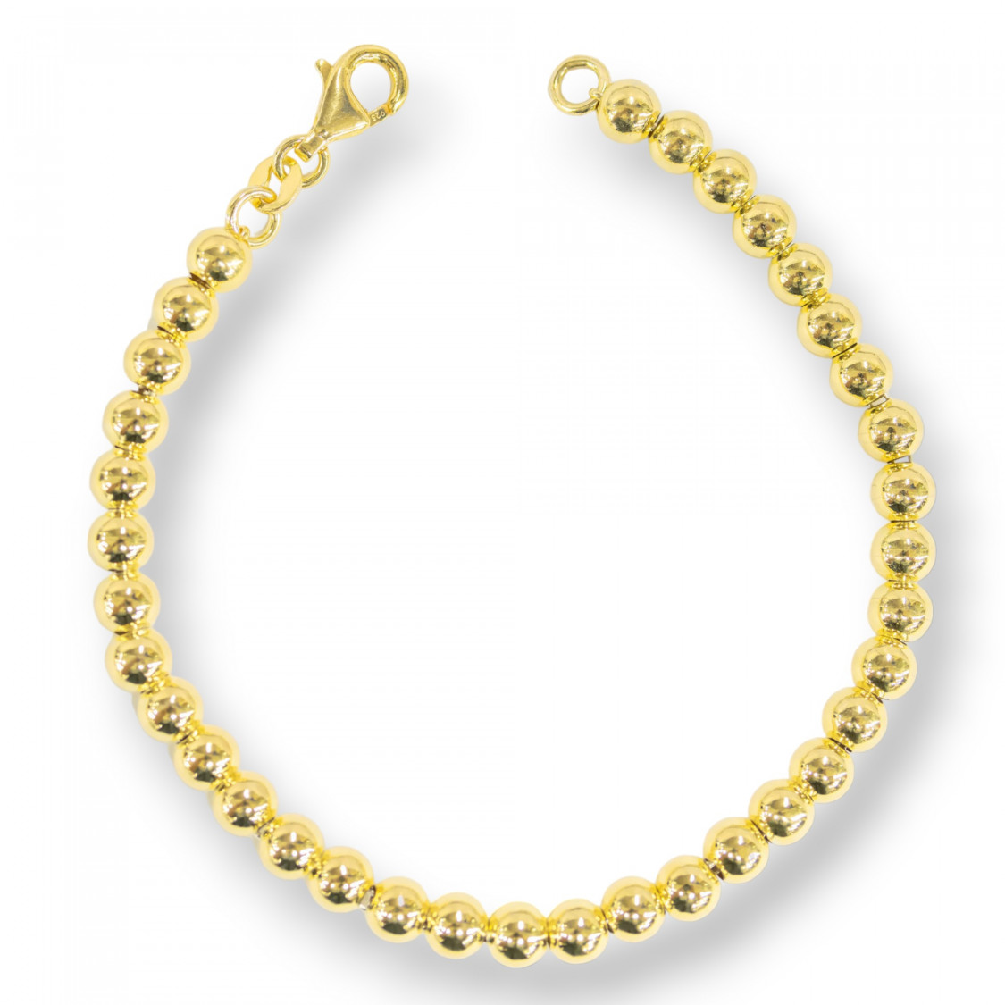 Bracciali Di Argento 925 Con Palline SuperLeggere da 5mm-BRACCIALI DI ARGENTO 925 | Worldofjewel.com