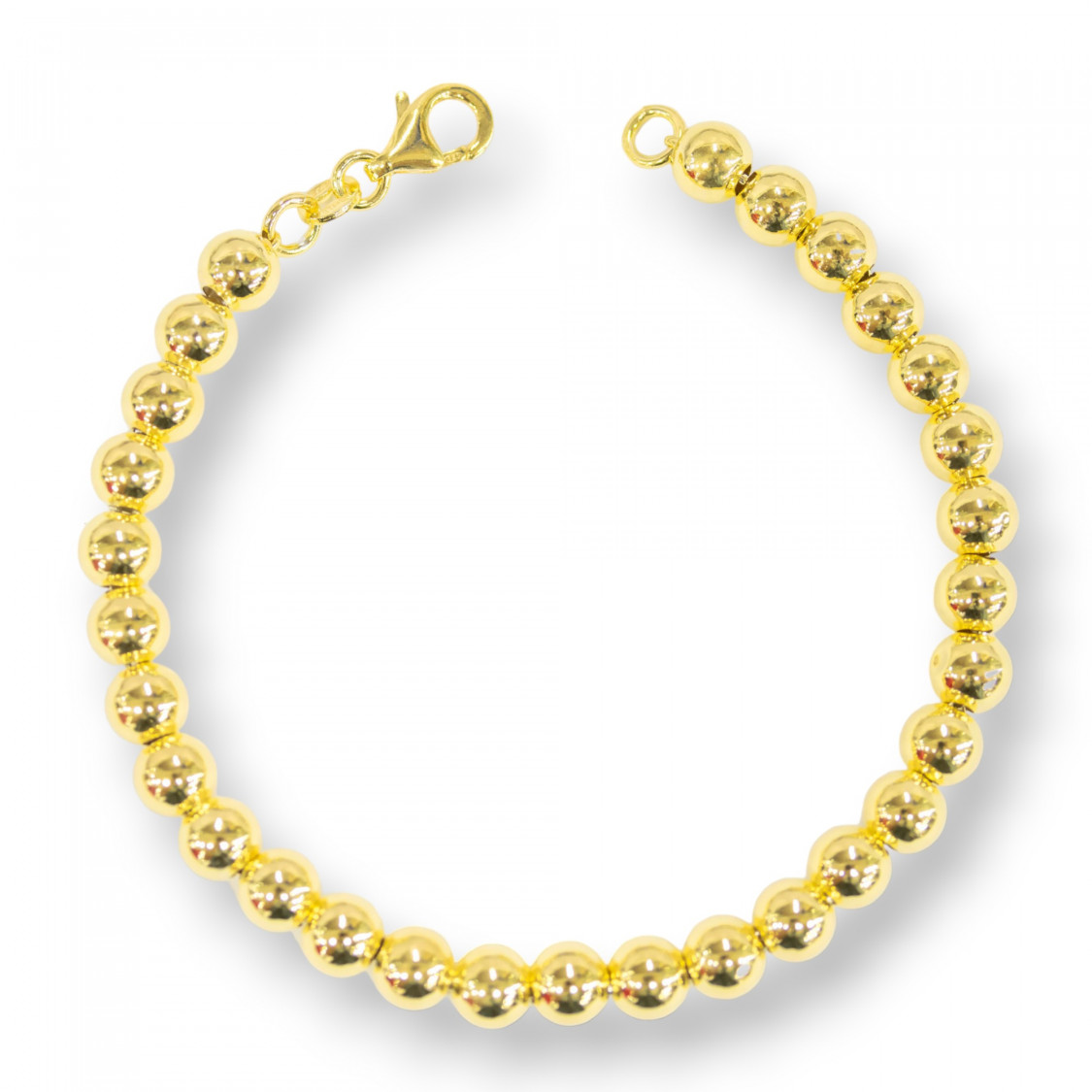 Bracciali Di Argento 925 Con Palline SuperLeggere da 6mm-BRACCIALI DI ARGENTO 925 | Worldofjewel.com