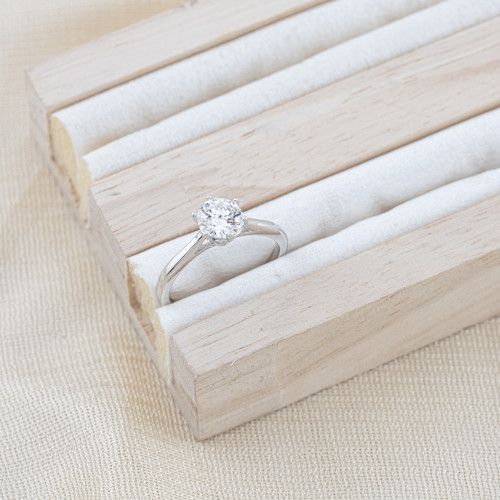 Anello In Argento 925 e Moissanite MOD.0100