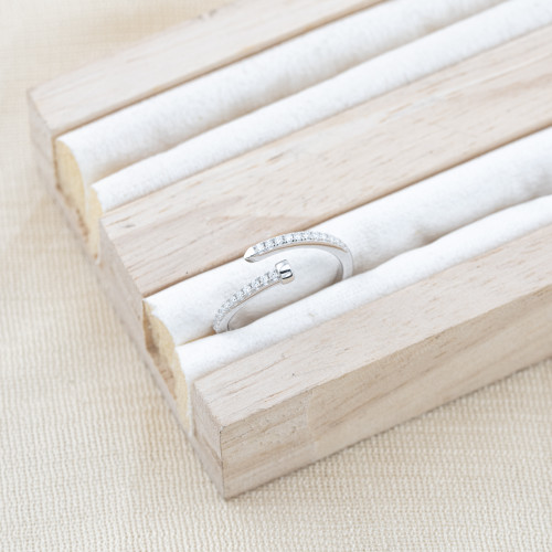 Anello In Argento 925 e Moissanite MOD.0431