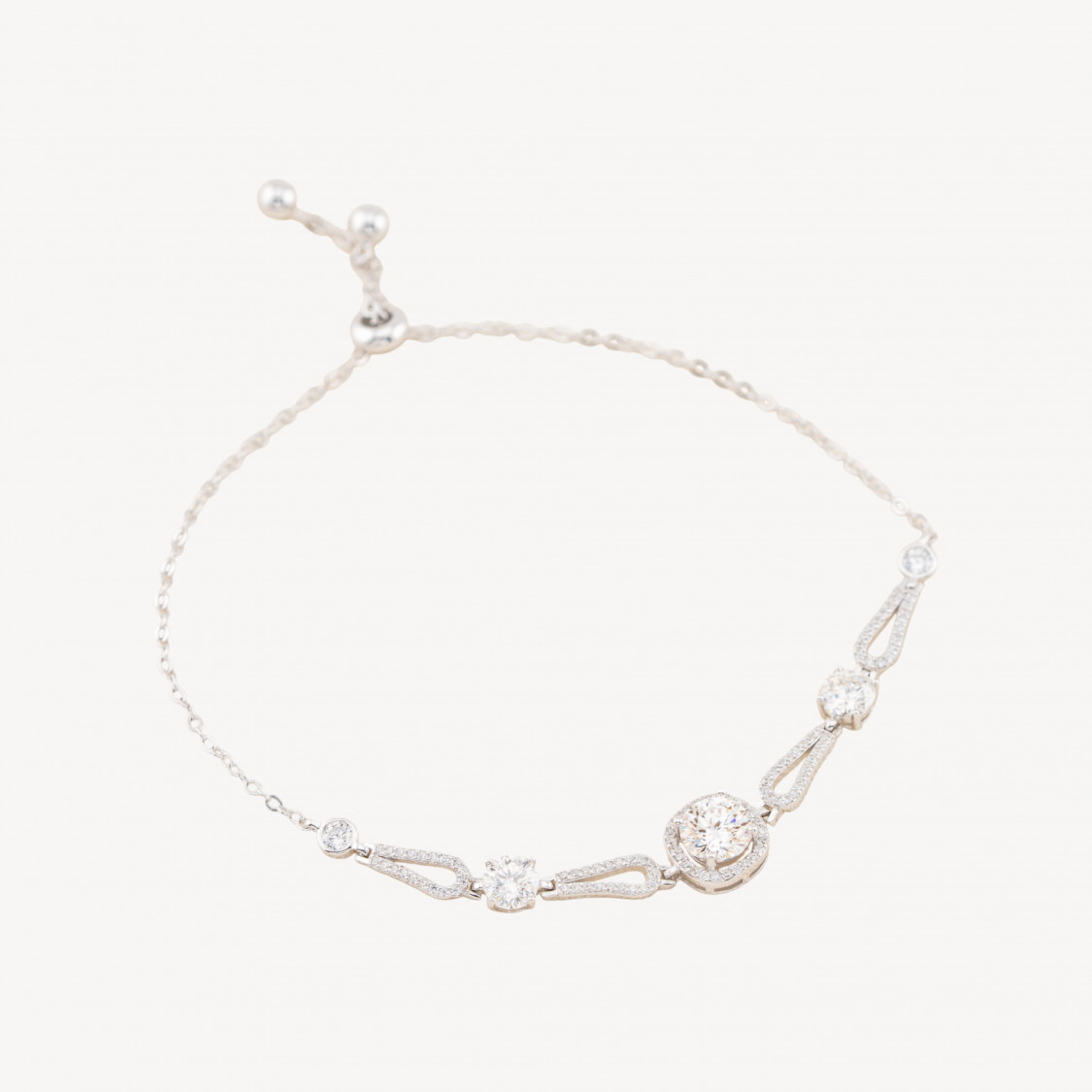 Bracciali In Argento 925 E Moissanite MOD.0263-BRACCIALI CON MOISSANITE E ARGENTO 925 | Worldofjewel.com