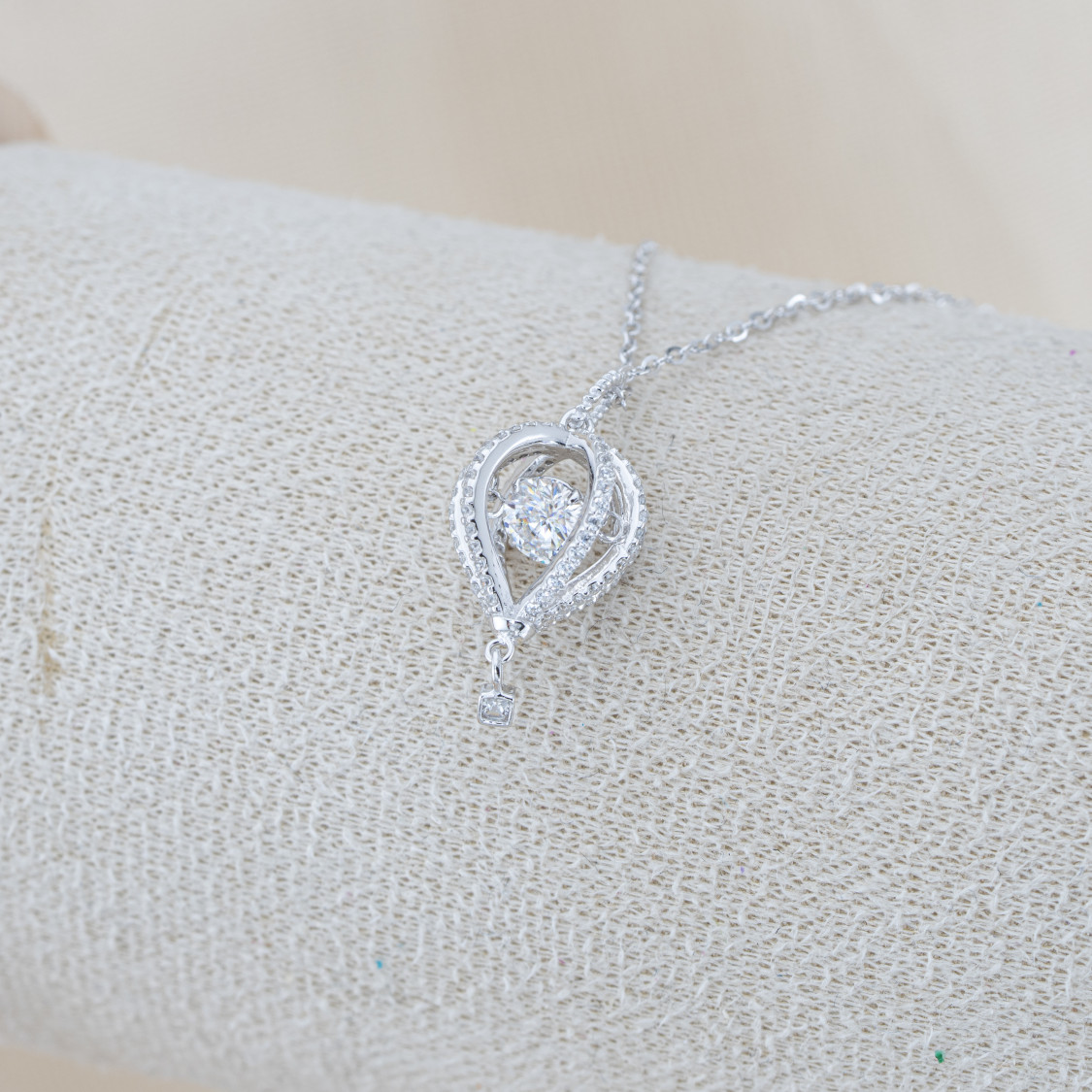 Collana In Argento 925 e Moissanite MOD.5940 Pendente con Mongolfiera-COLLIERS EN MOISSANITE ET ARGENT 925 | Worldofjewel.com