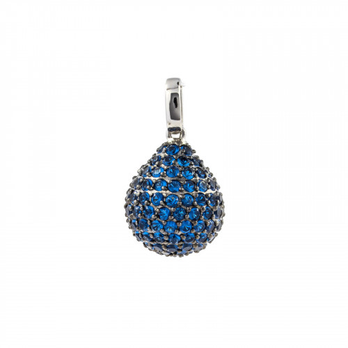 925 Silver Pendant With Pave Zircons