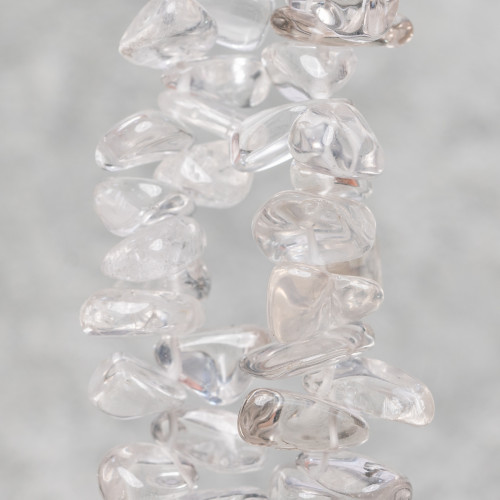 Rock Crystal Tumbled Stone Flakes 10-15mm