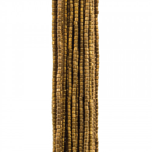 Hematite Cylinder 1.5x1.5mm Bronze