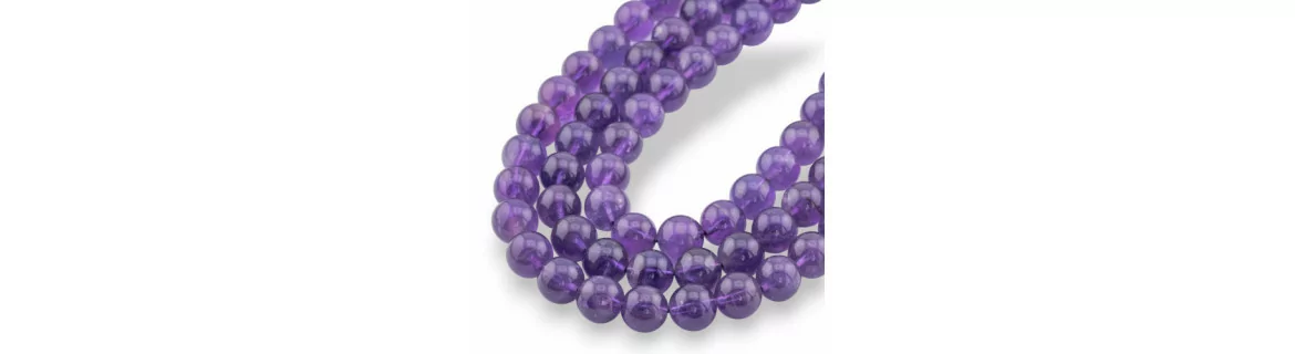 Wholesale of Natural Classical Amethyst with threads for DIY jewelry and bijoux