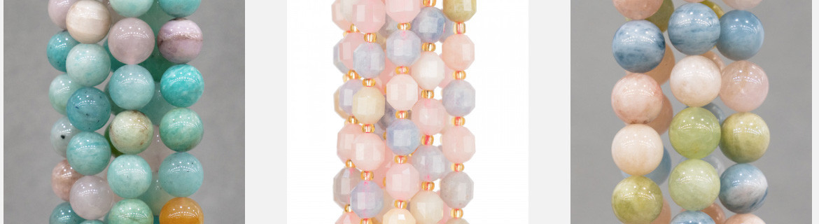 Vendita ingrosso online di perline di acquamarina multicolor berillo