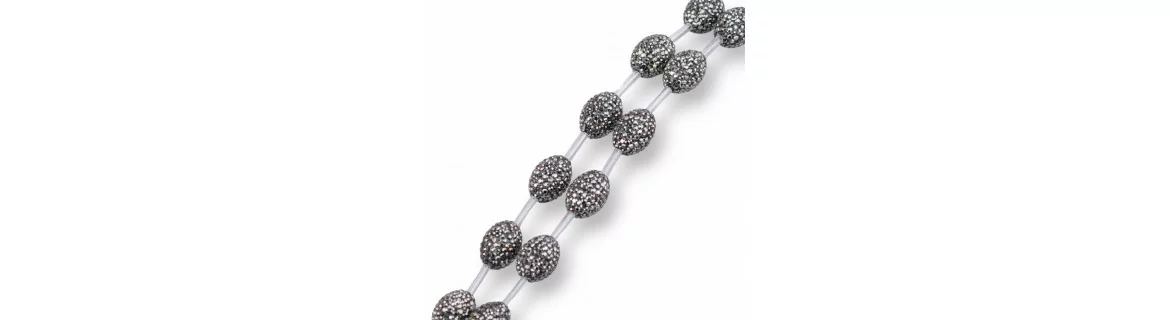 BEADS WITH RHINESTONE MARCASITE