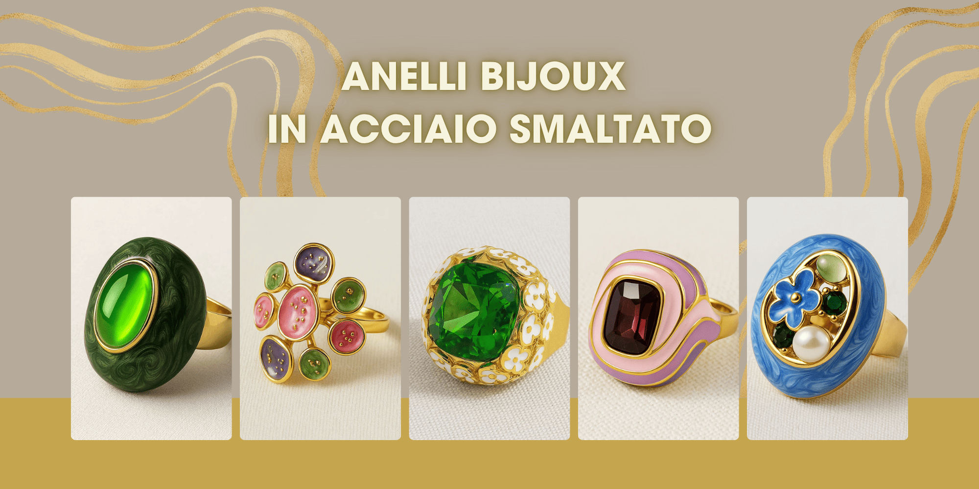 Anelli in Acciaio Smaltato