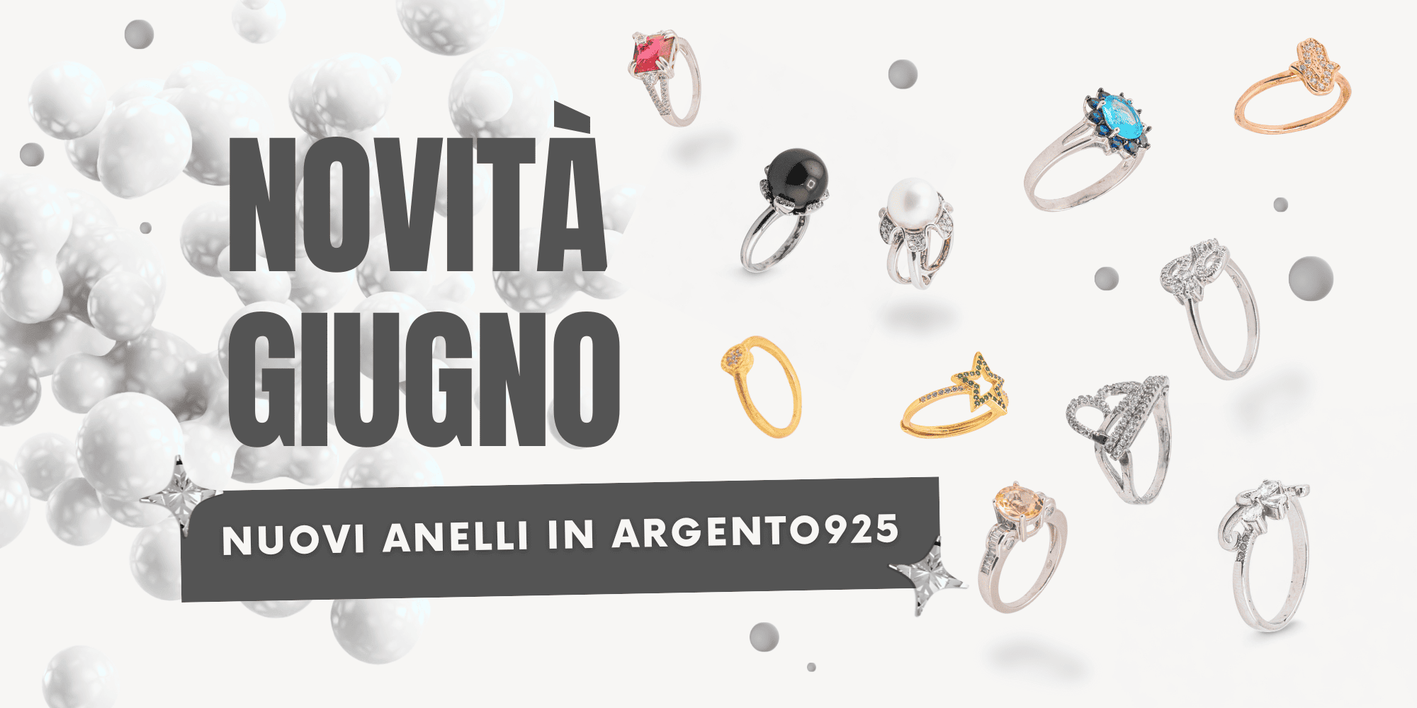 Novità Giugno Anelli in Argento925