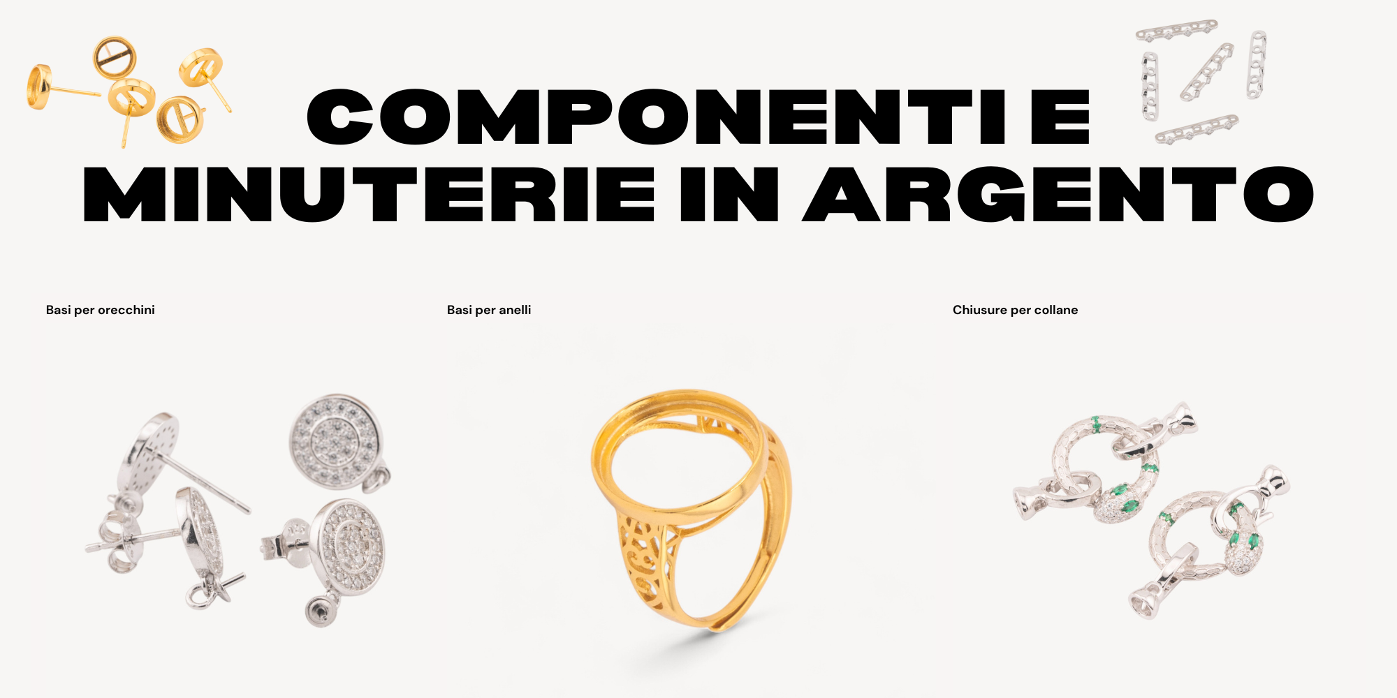 Componenti e Minuterie in argento