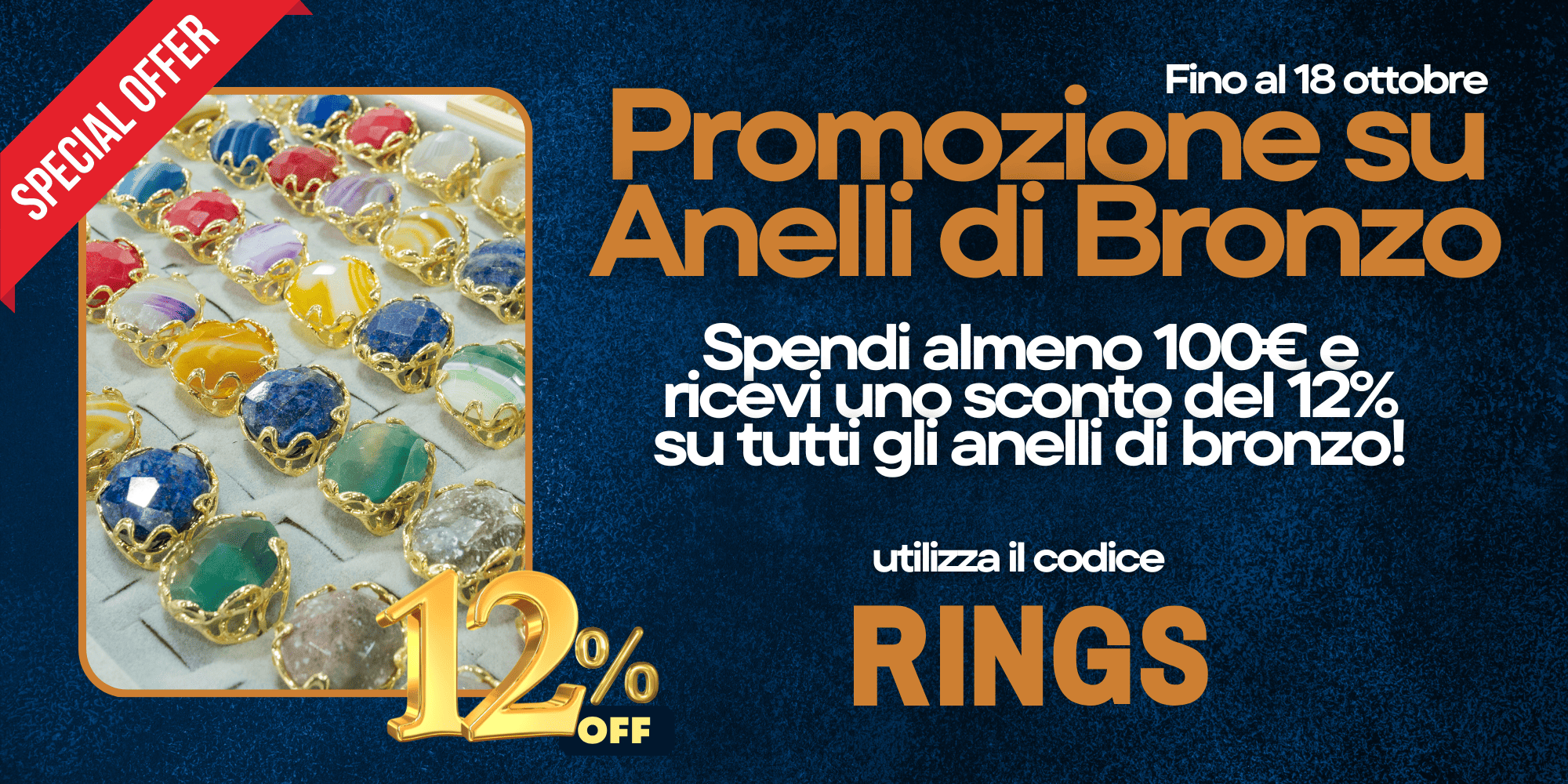 Promozione su Anelli in Bronzo