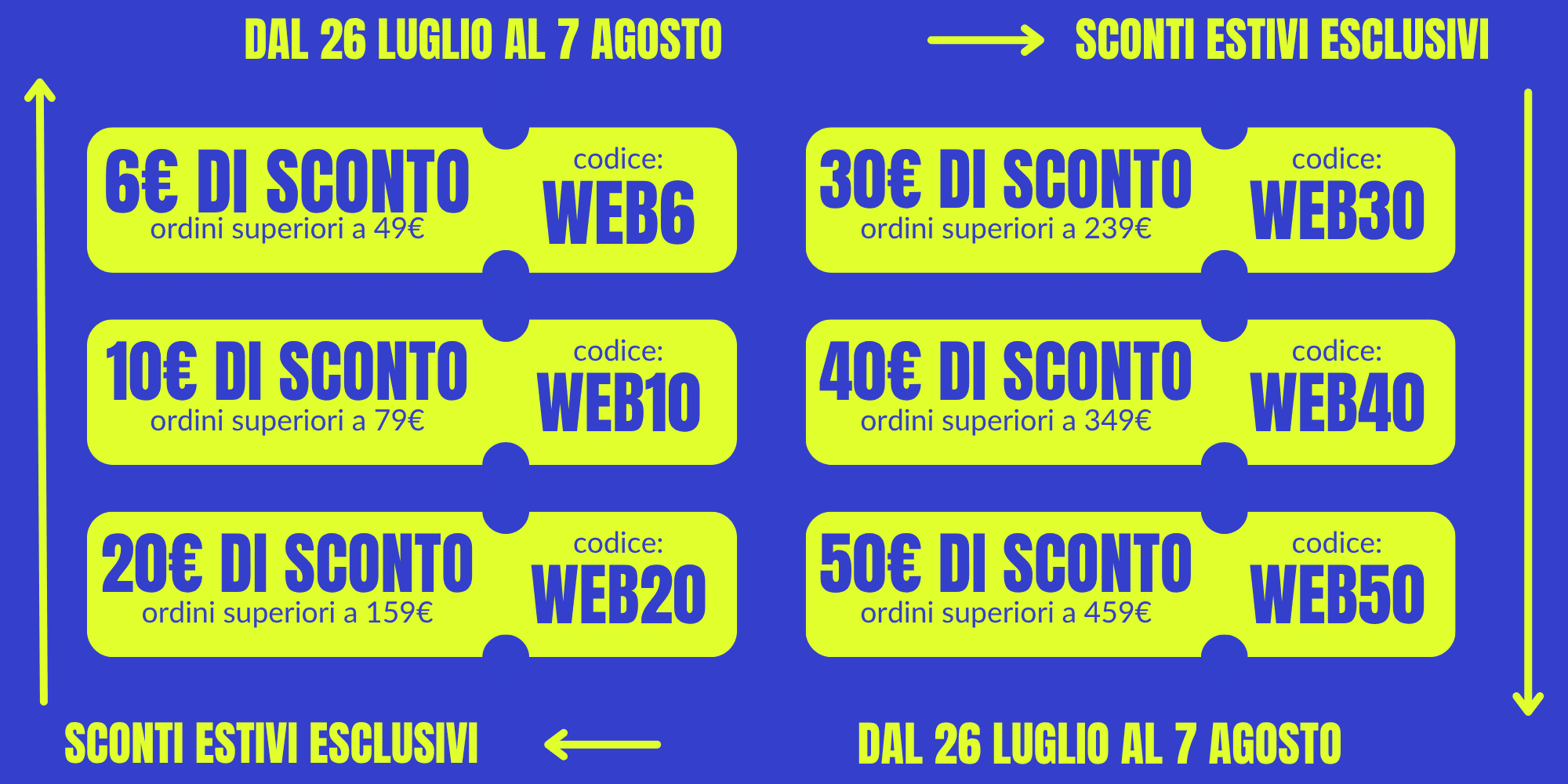 Promo Web fino a 50€ di sconto