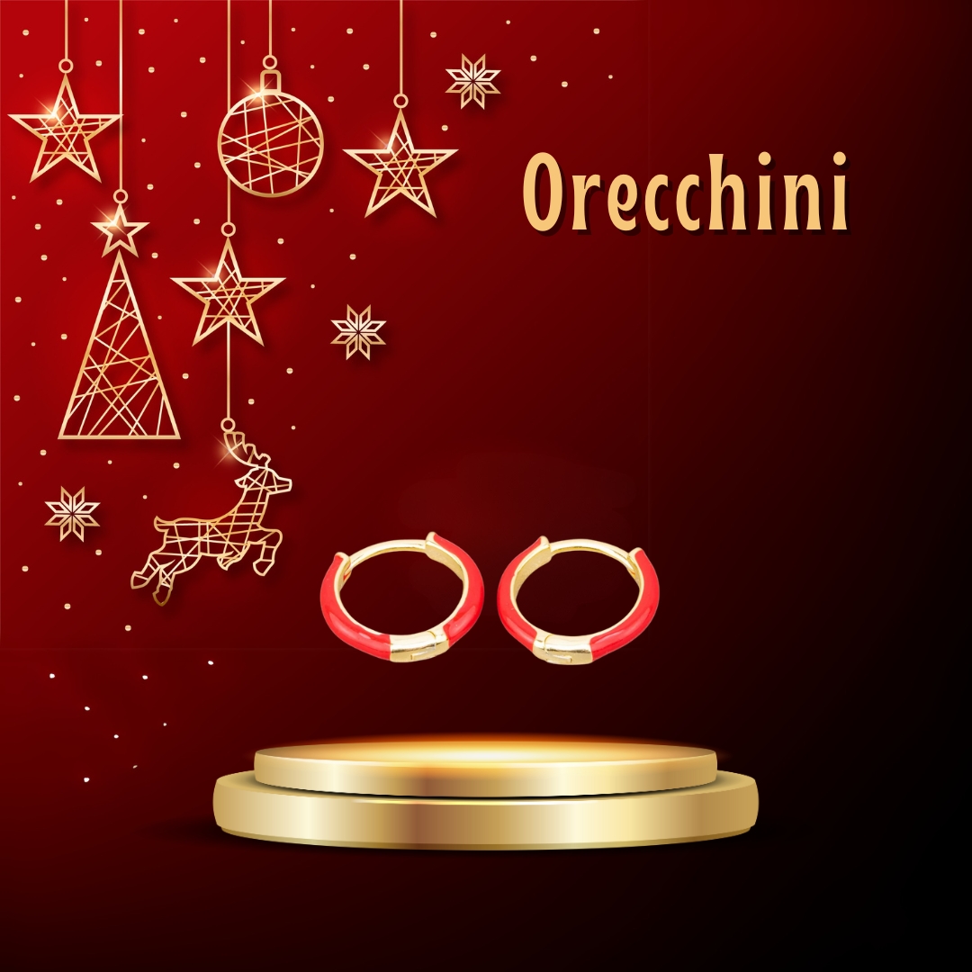 Collezione Orecchini dorati e rossi - World of Jewel
