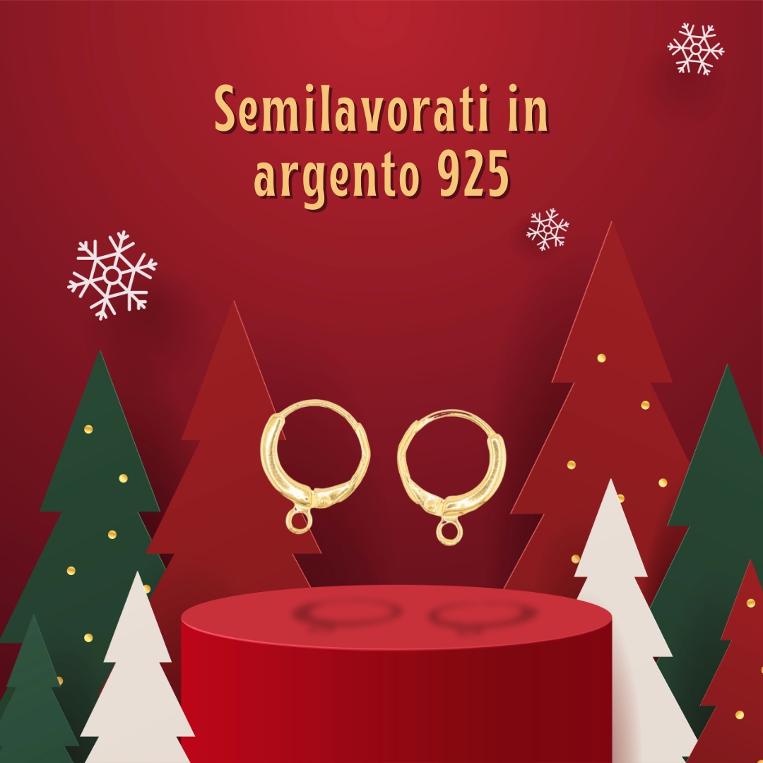 Collezione Semilavorati in Argento 925 dorati e rossi - World of Jewel